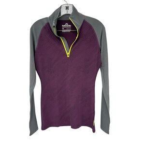 Kathmandu KMDMotion Half Zip Long Sleeve Top - Size 10 - Purple
